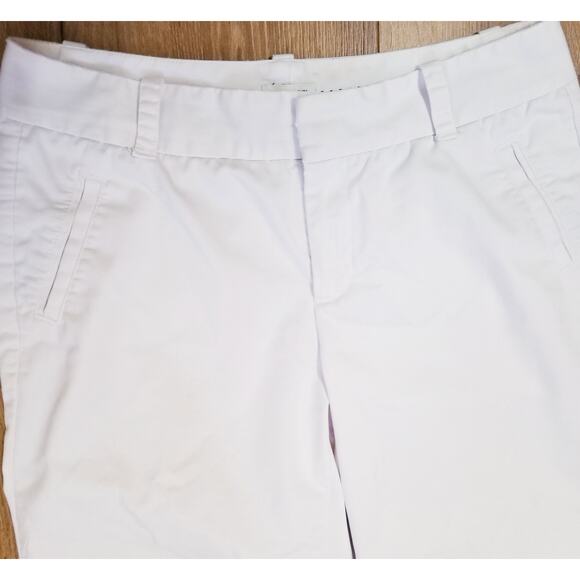 Dockers Women's Capri White Cotton Blend Stretch Pockets Zip Button Size 12 Tall - Picture 2 of 8